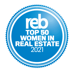 REB Top 50 Women in Real Estate Seal 2021